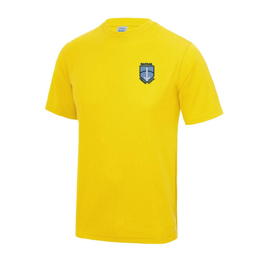 Barsail Primary Gym T-Shirt Yellow