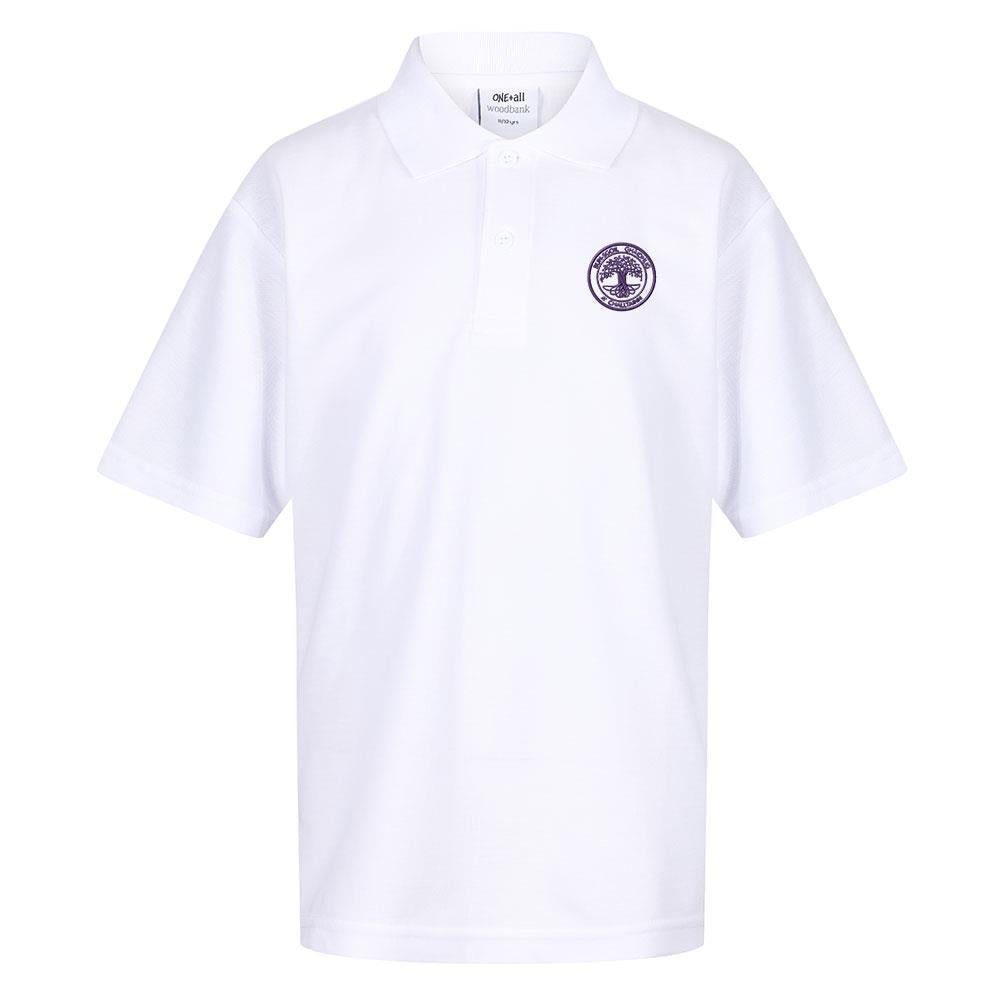 Calton Gaelic Primary Poloshirt White