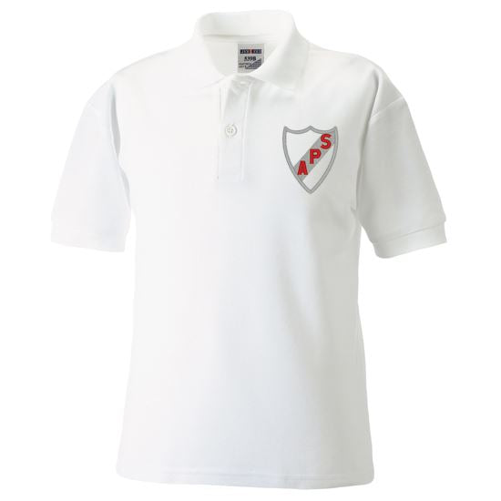 Auchenlodment Primary Poloshirt White