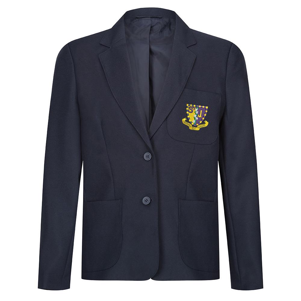 Paisley Grammar Girls Poly Blazer Navy