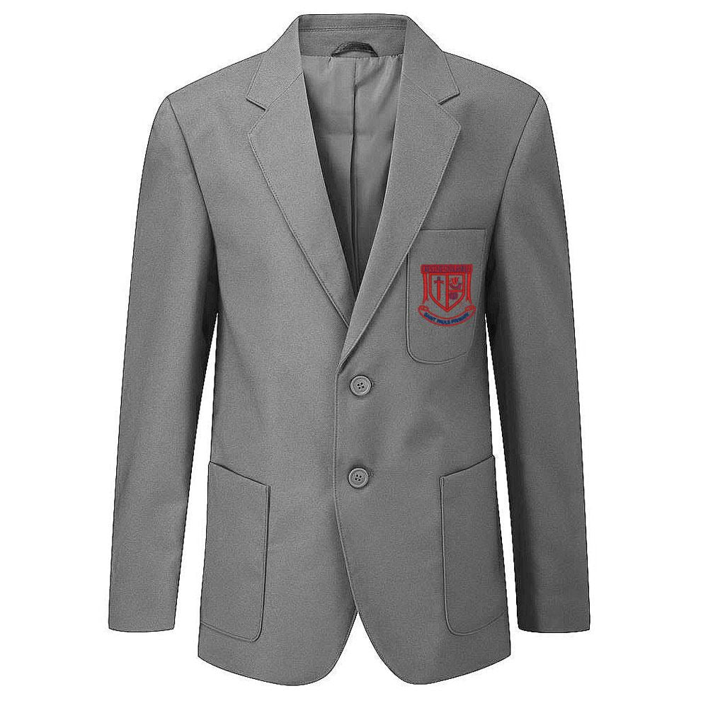 St Pauls Primary Boys Poly Blazer Grey