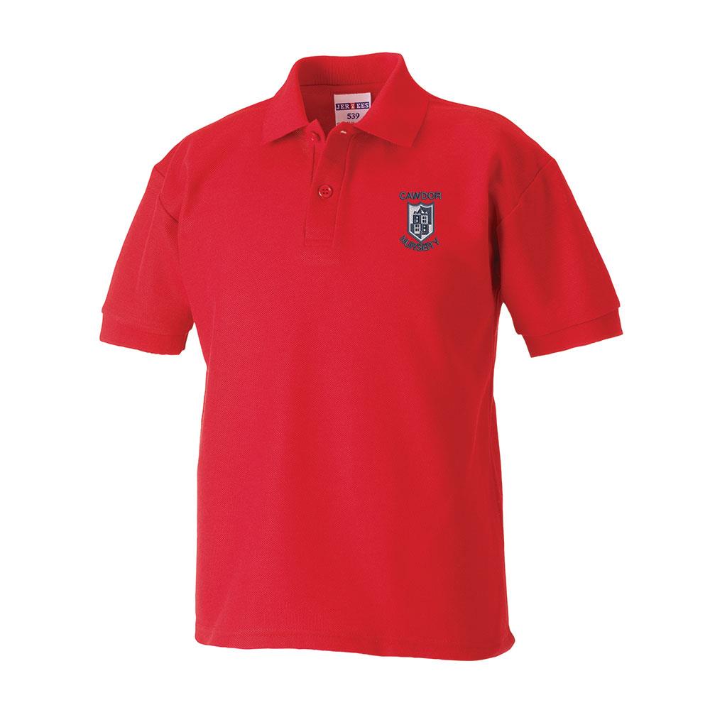 Cawdor Nursery Poloshirt Red