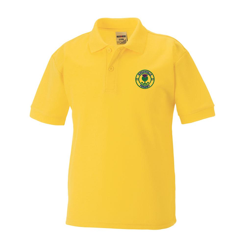 Greenhills Primary East Kilbride Poloshirt Gold