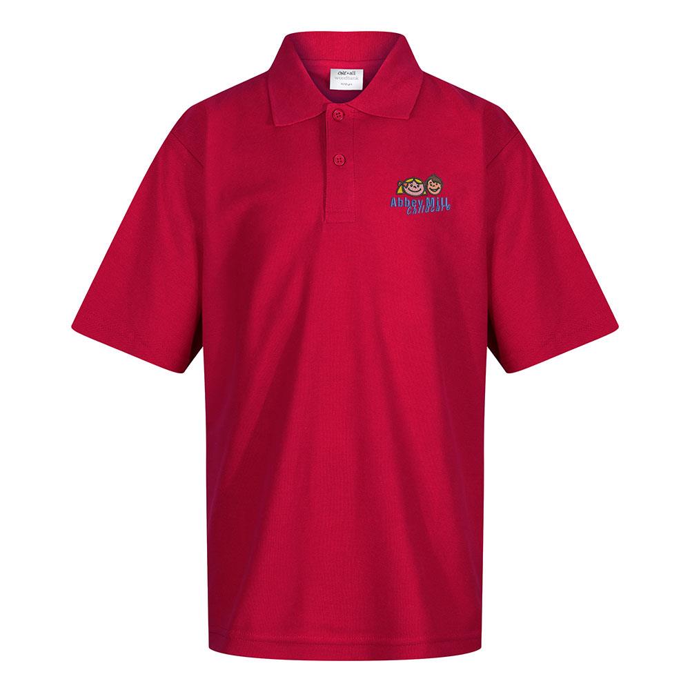 Abbeymill Nursery Poloshirt Red