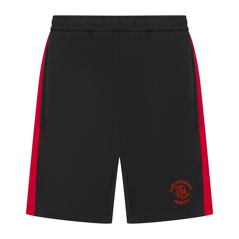 Glenurquhart Primary Smartflex Shorts Black/Red