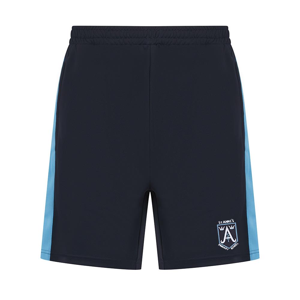 St Annes Primary Smartflex Shorts Navy/Sky