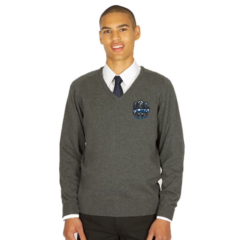 St Johns Primary 50/50 V-Neck Grey