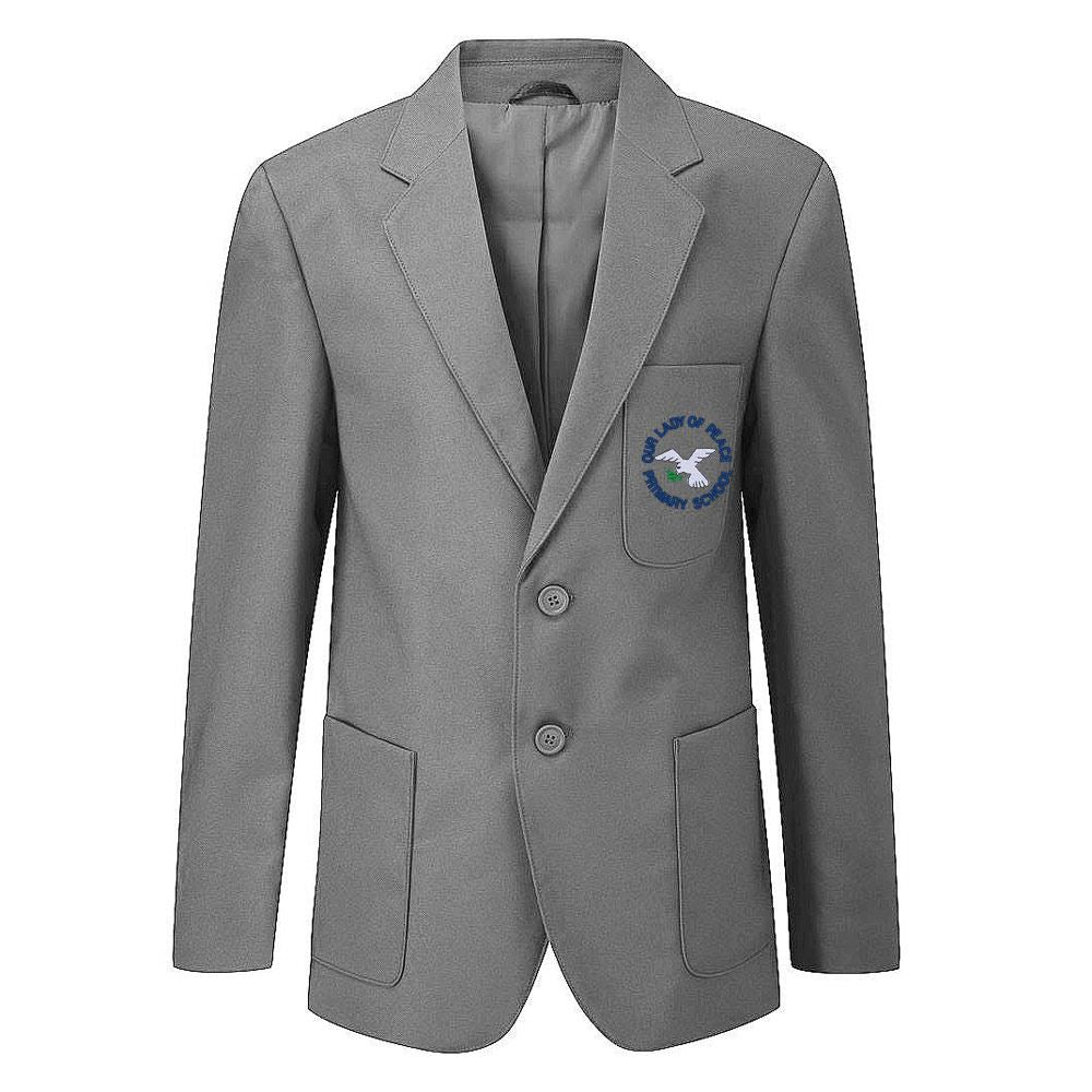 Our Lady of the Peace Primary Boys Poly Blazer Grey