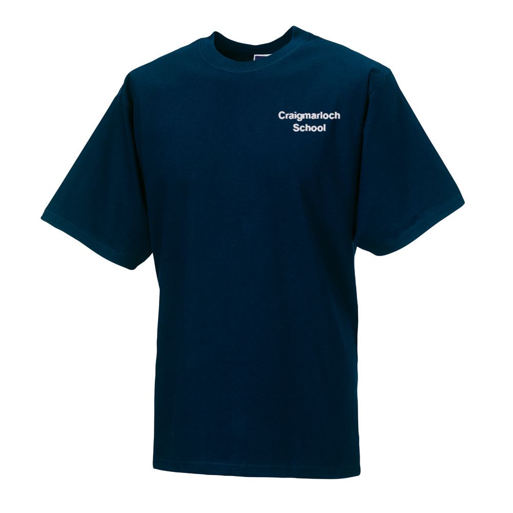 Craigmarloch Senior School Classic T-Shirt Navy