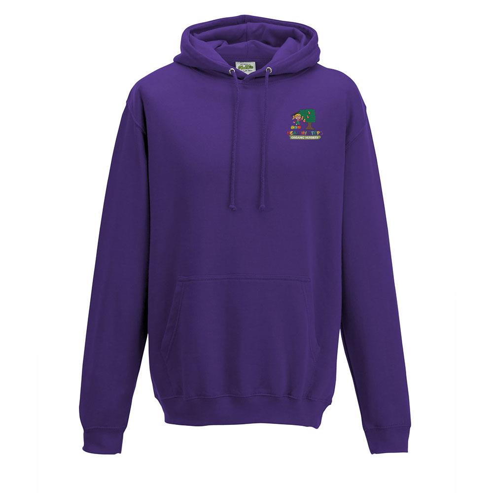 Healthy Steps Childcare Staff Hooded Top Purple