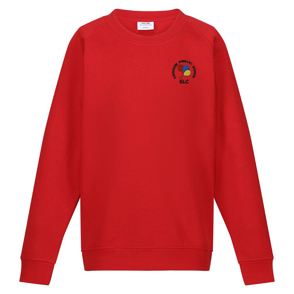Kingussie ELC Crew Neck Sweatshirt Red