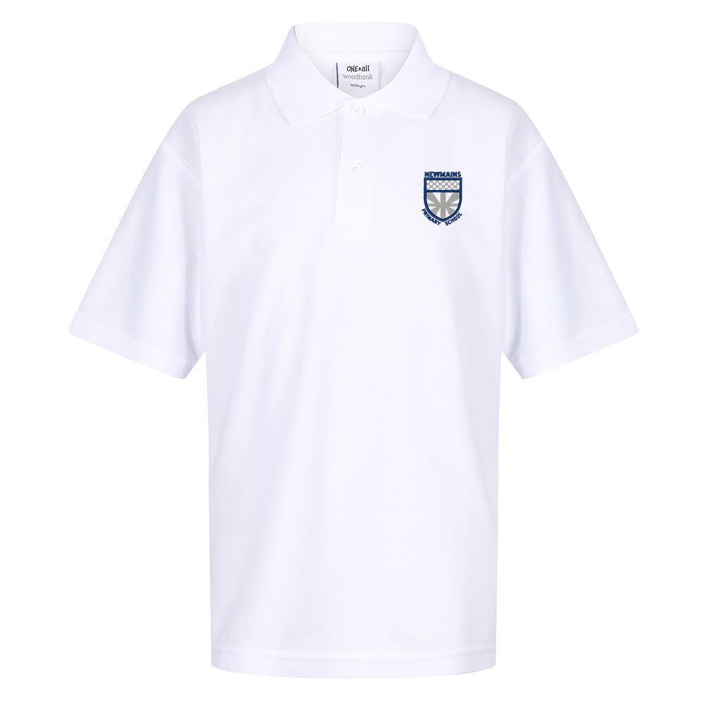 Newmains Primary Poloshirt White