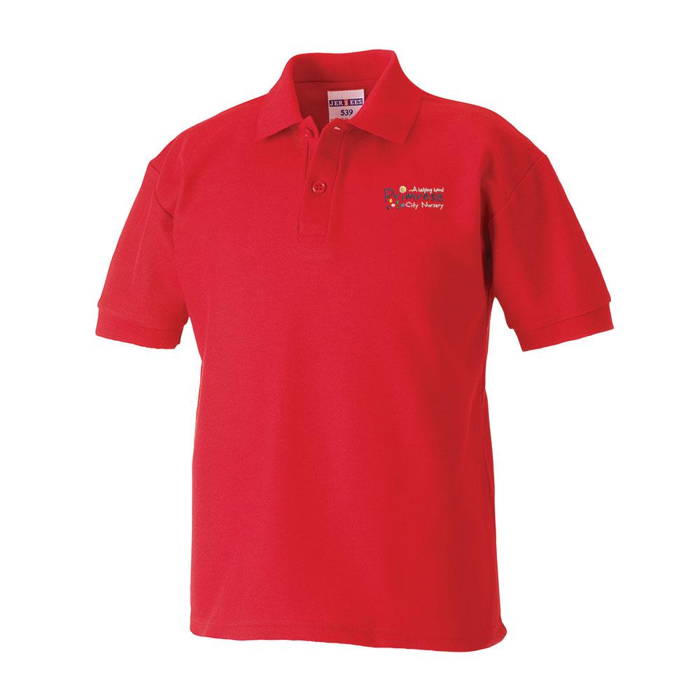 Primrose City Nursery Poloshirt Red