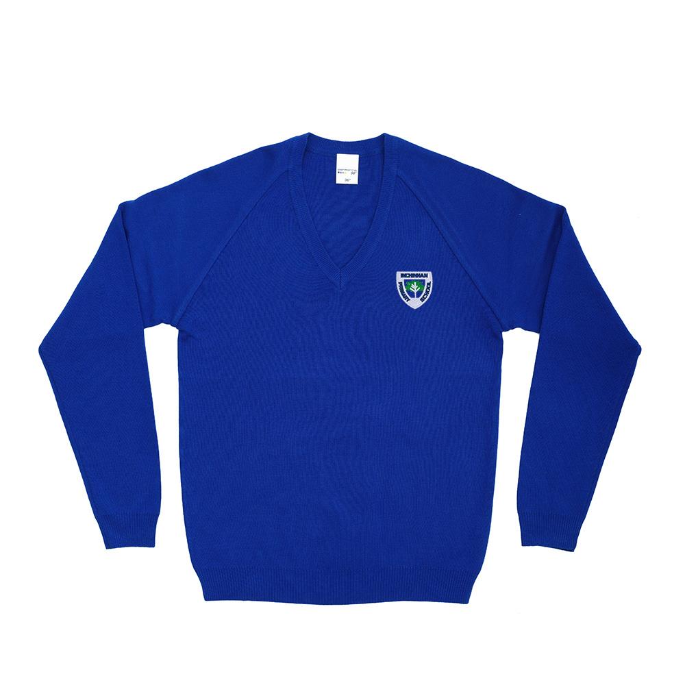 Inchinnan Primary 50/50 V-Neck Royal
