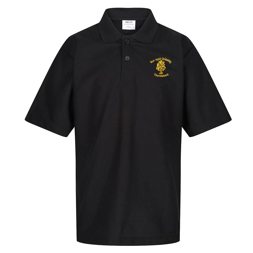 Thornliebank Gaelic Primary Poloshirt Black