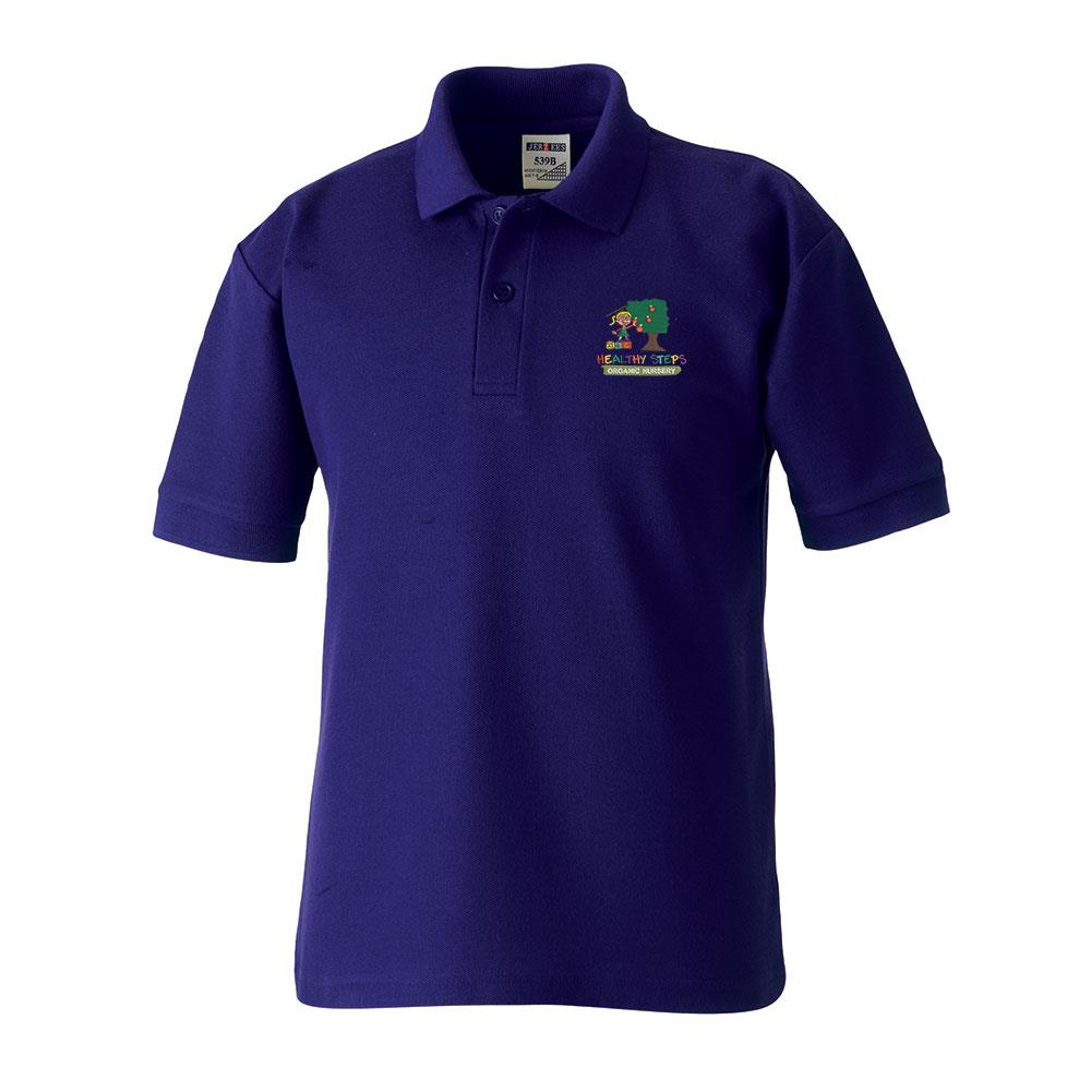 Healthy Steps Childcare Poloshirt Purple
