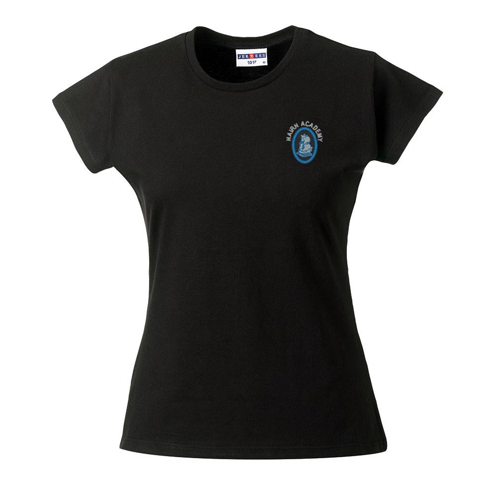 Nairn Academy Ladies T-Shirt Black