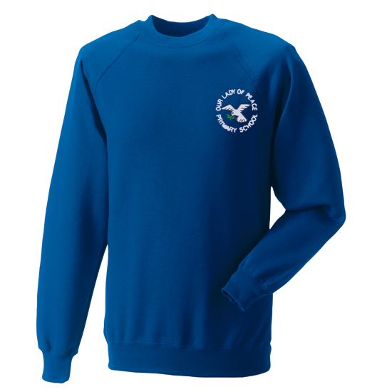 Our Lady of the Peace Primary Crew Neck Sweatshirt Royal