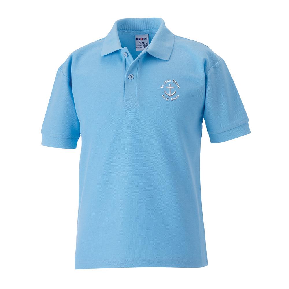 St John Bosco Nursery Erskine Poloshirt Sky