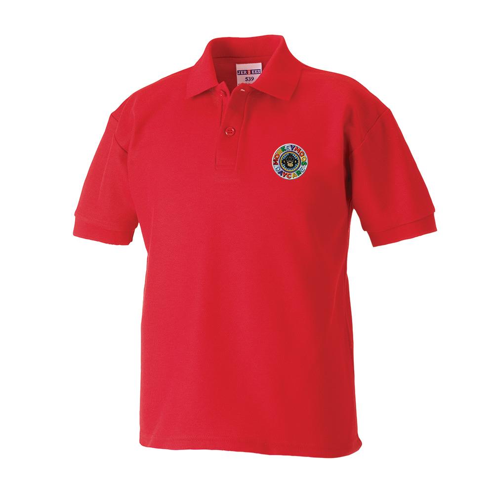 Monkey Moos Poloshirt Red