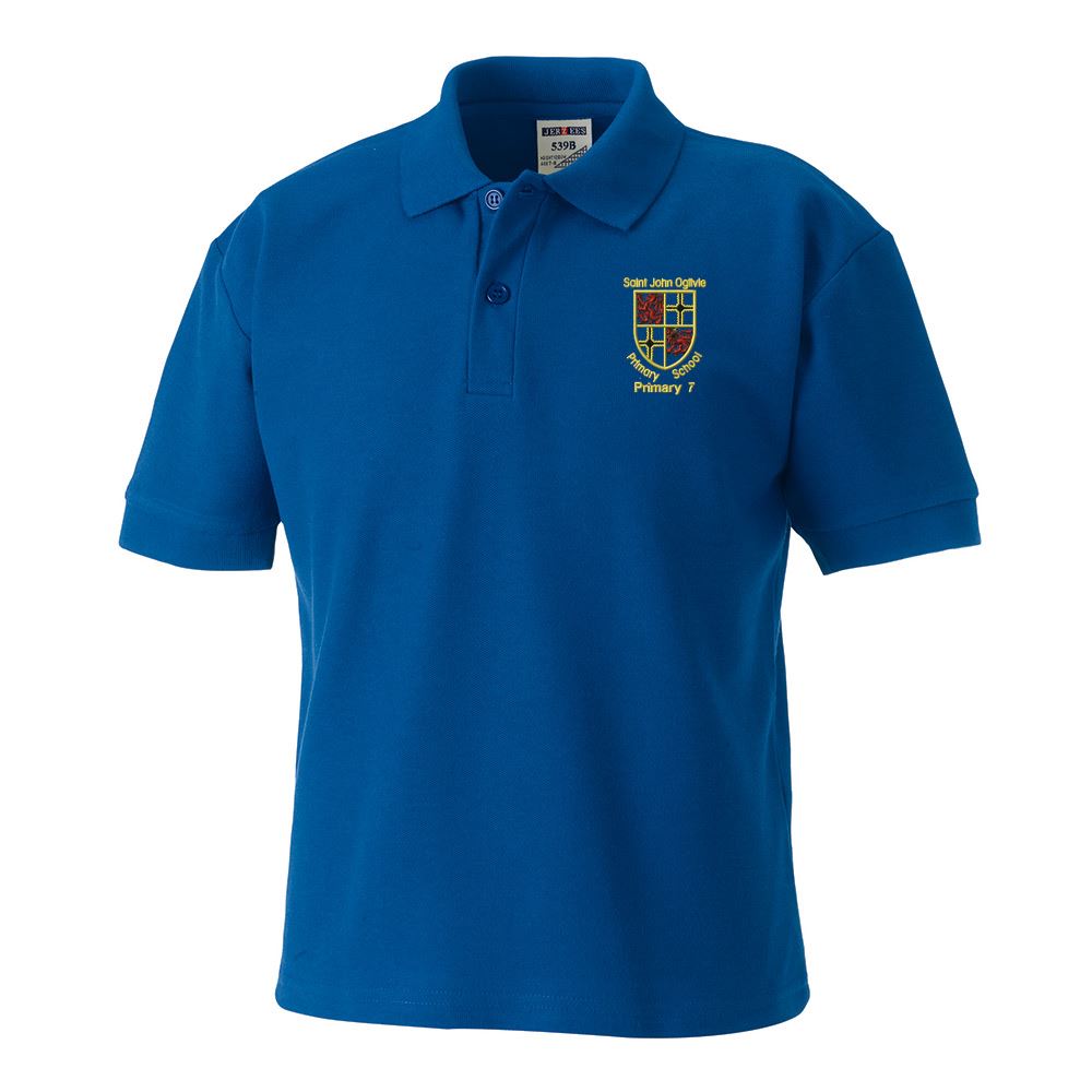 St John Ogilvie Primary Livingston Poloshirt Royal (Primary 7)