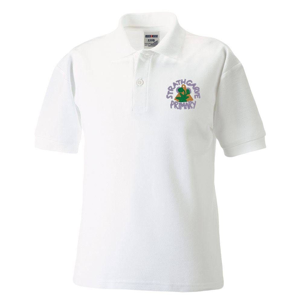 Strathgarve Primary Poloshirt White