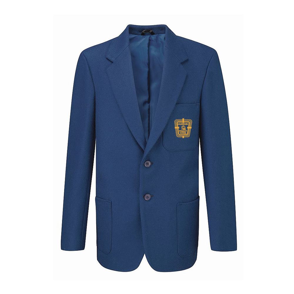 Gavinburn Primary Girls Wool Braided Blazer Grey