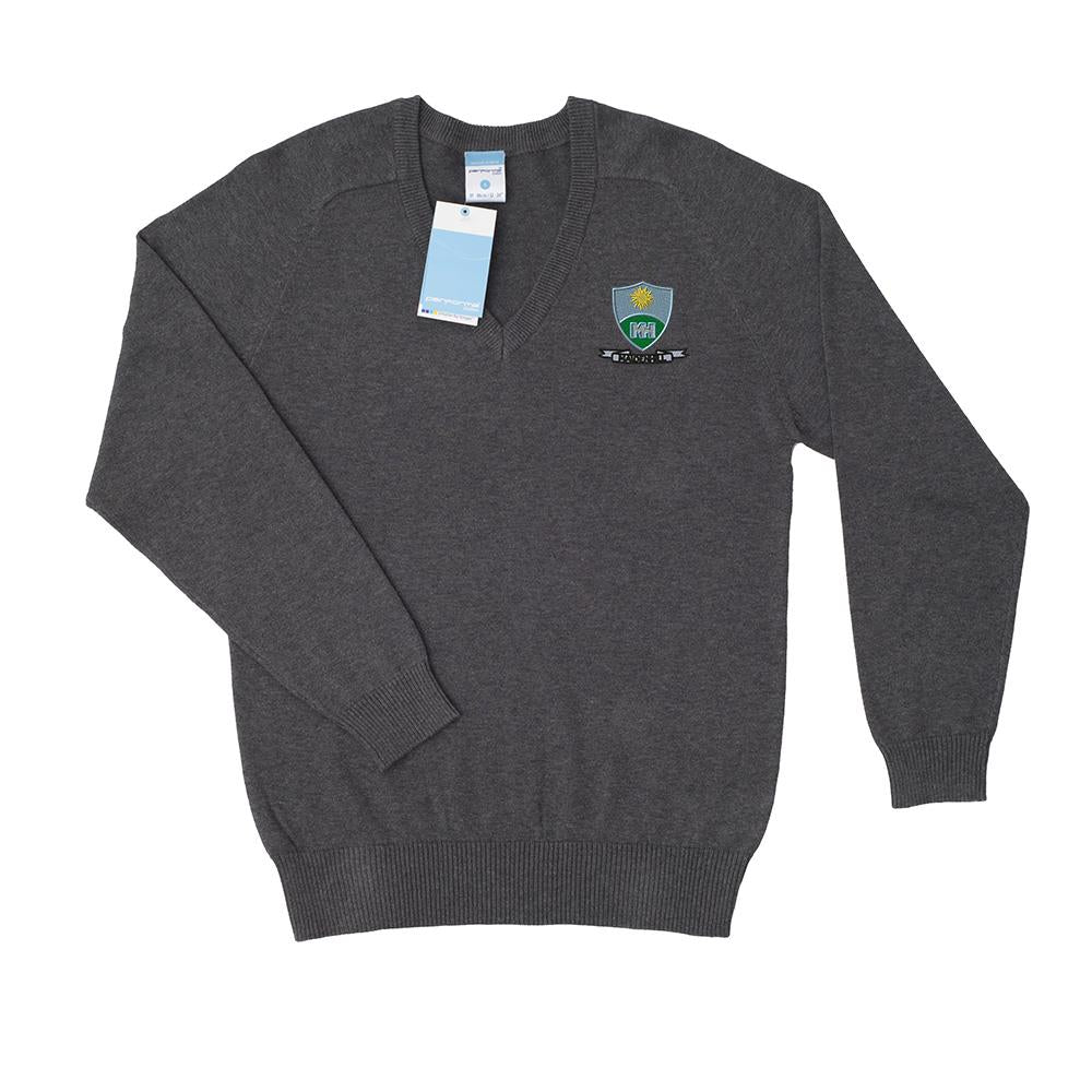 Maidenhill Primary 50/50 V-Neck Grey