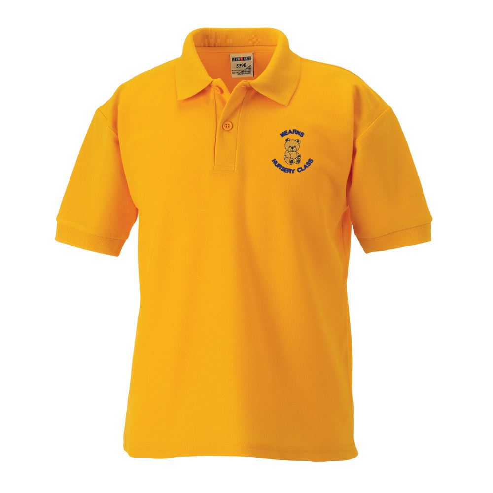 Mearns Nursery Poloshirt Gold
