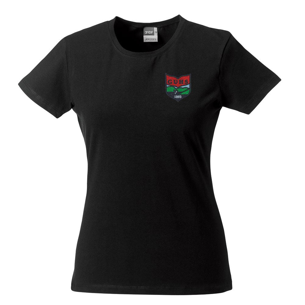 Glenurquhart High Girls Fitted T-Shirt Black