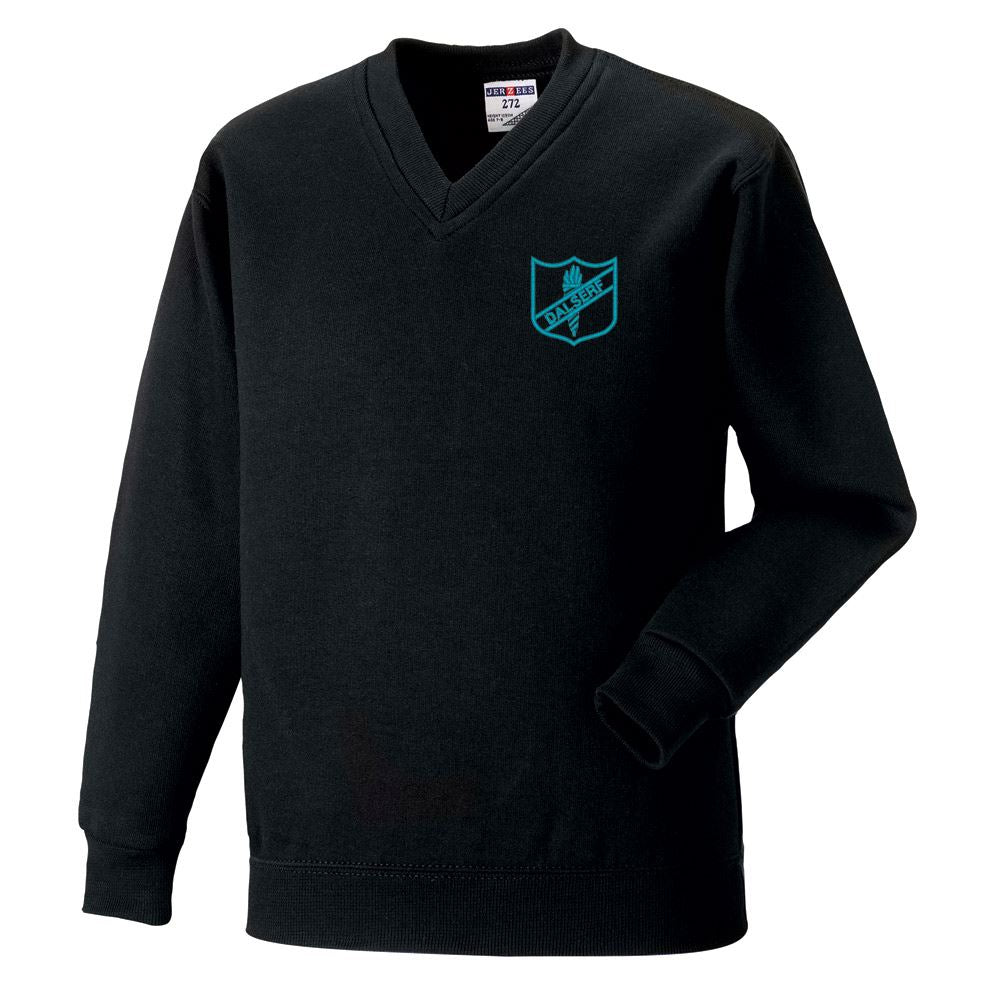 Dalserf Primary V-Neck Sweatshirt Black