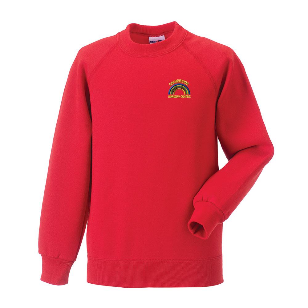 Calderside Nursery Centre Blantyre Crew Neck Sweatshirt Red