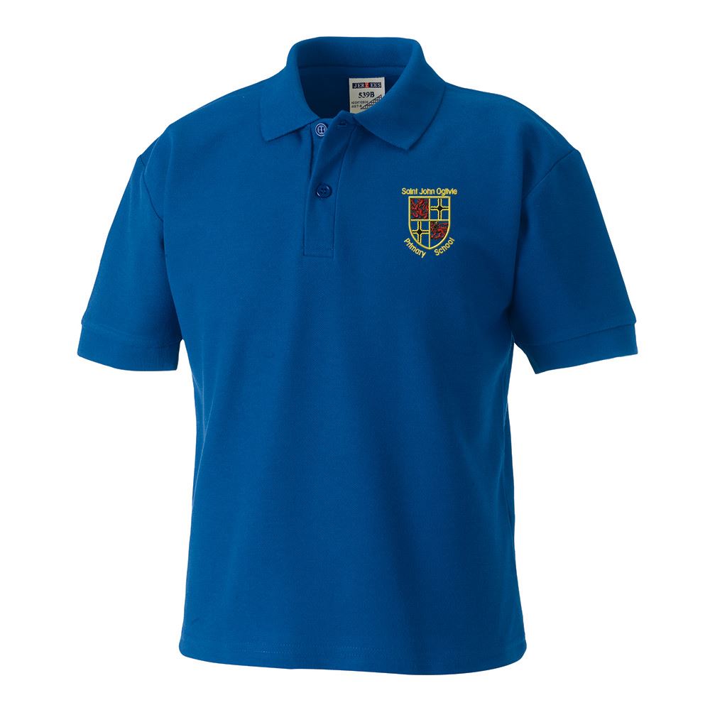 St John Ogilvie Primary Livingston Poloshirt Royal