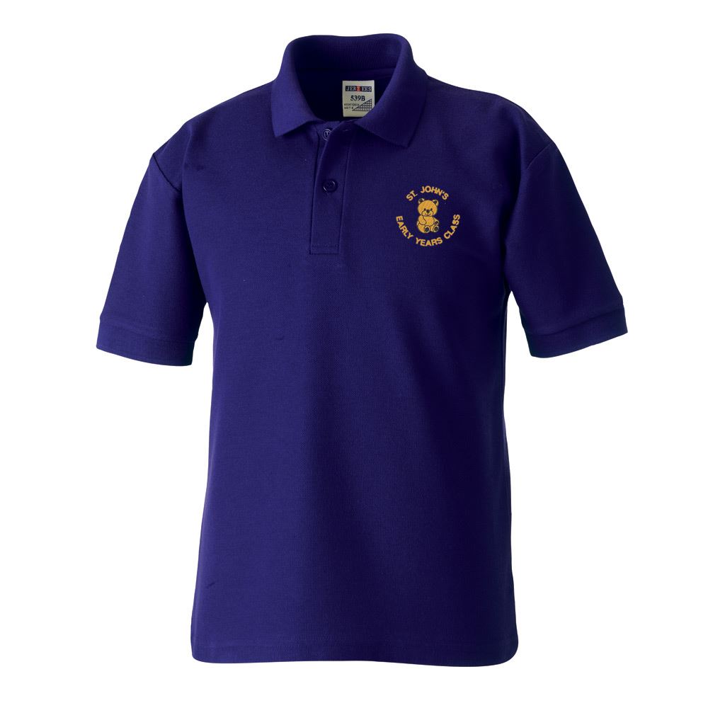 St Johns Early Years Stevenston Poloshirt Purple