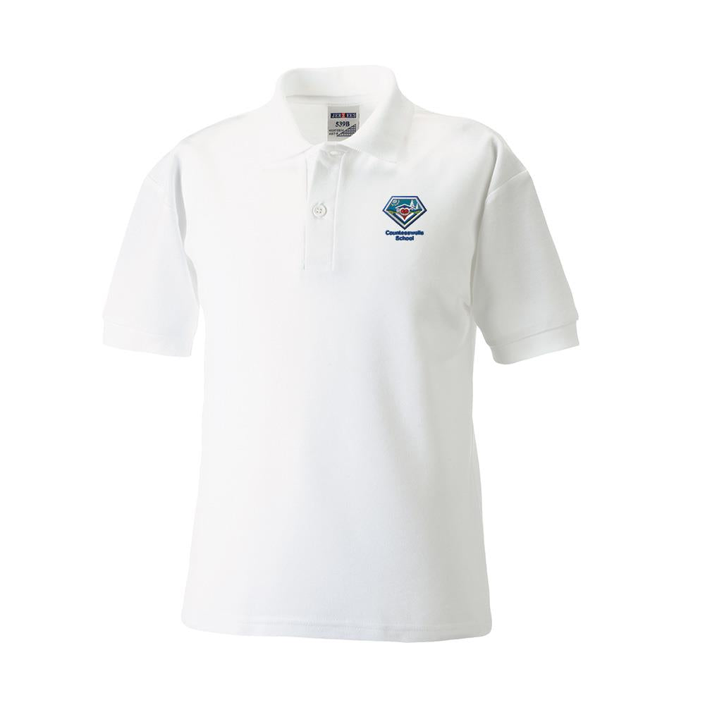 Countesswells Primary Poloshirt White