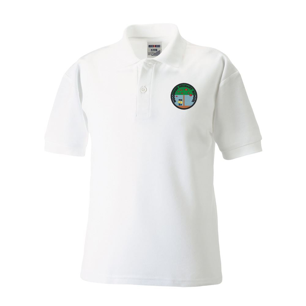 Woodmuir Primary Poloshirt White