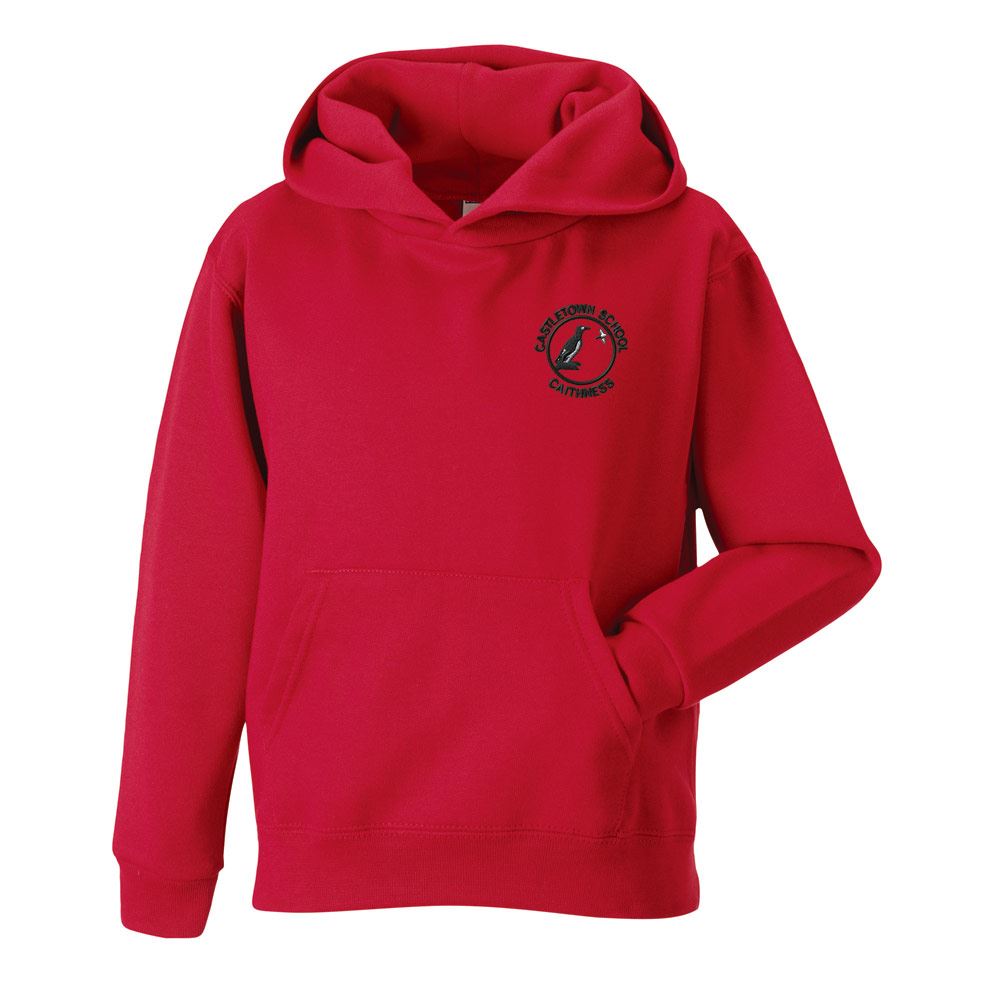 Castletown Primary Hooded Sweatshirt Red