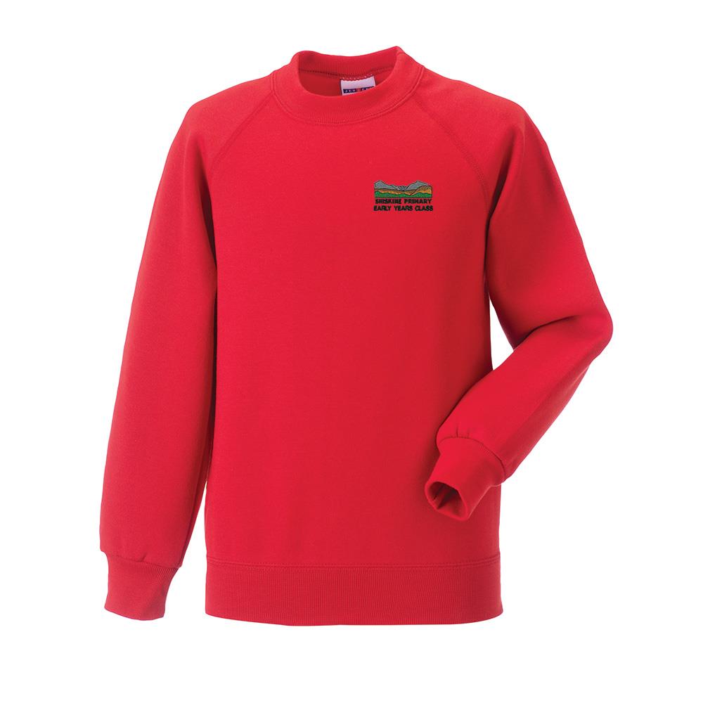 Shiskine Primary EYC Crew Neck Sweatshirt Red
