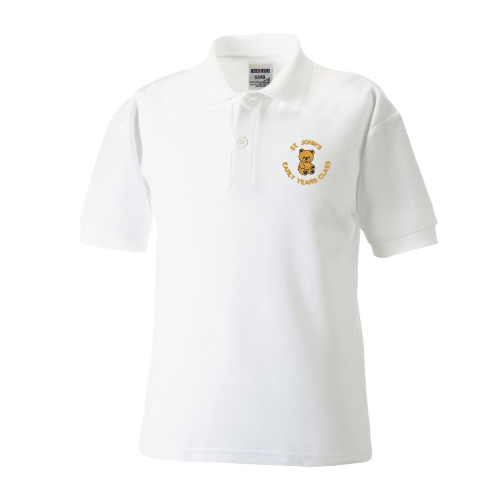 St Johns Early Years Stevenston Poloshirt White