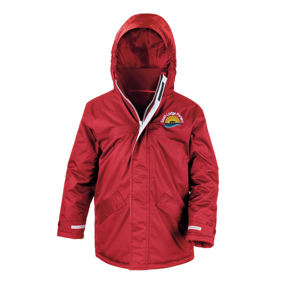 South Lodge Primary Core Kids Winter Parka Red