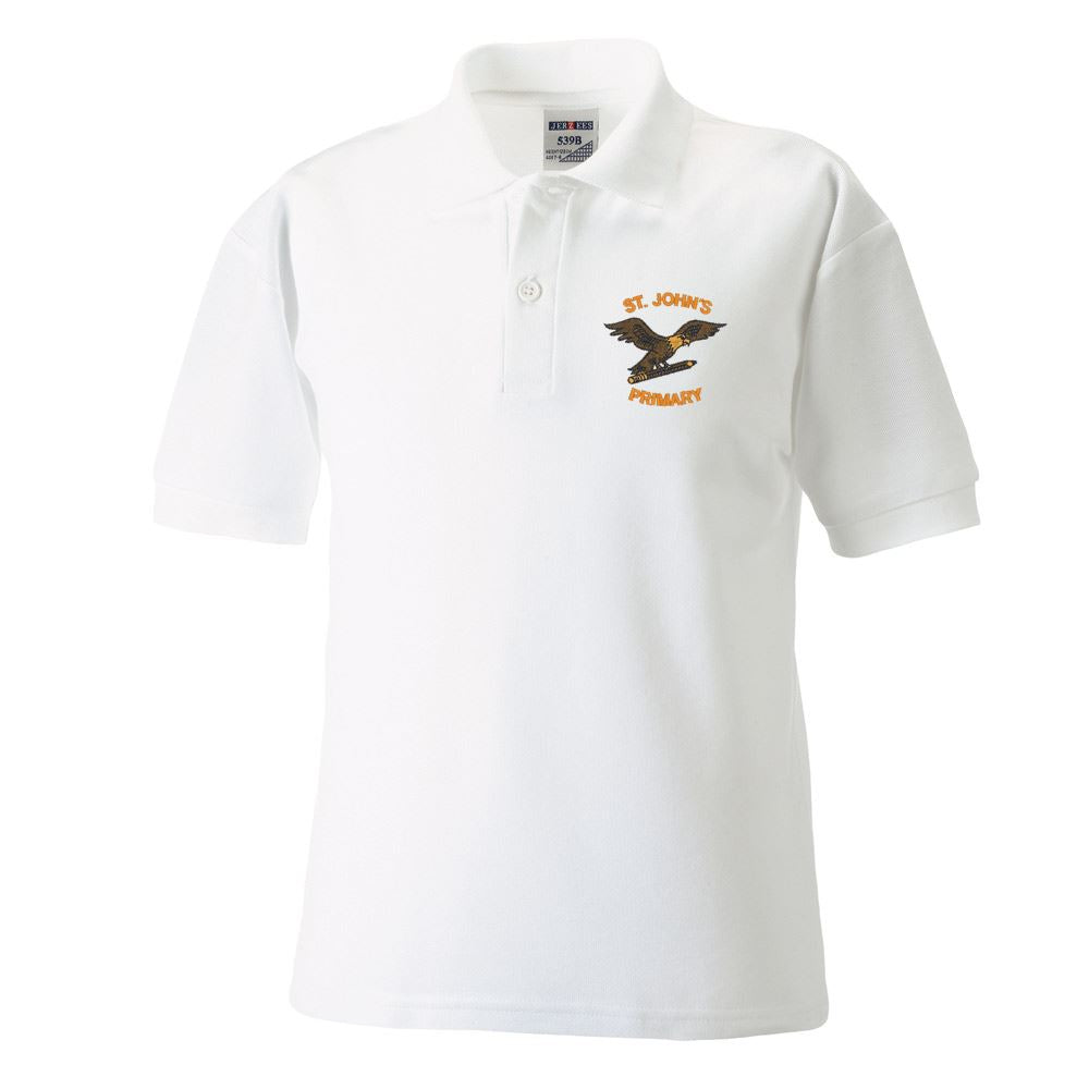 St Johns Primary Stevenston Poloshirt White