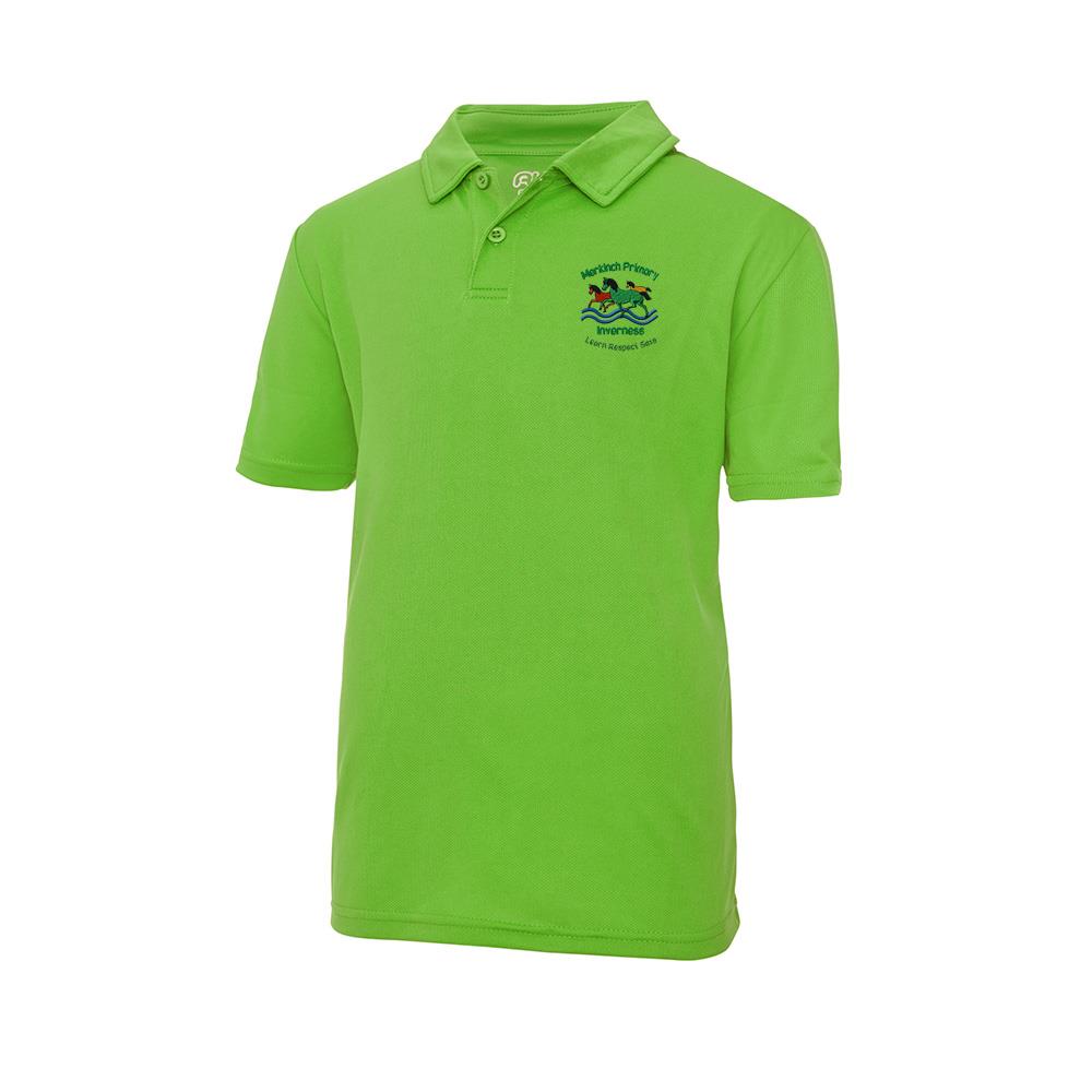 Merkinch Primary Cool Polo Lime