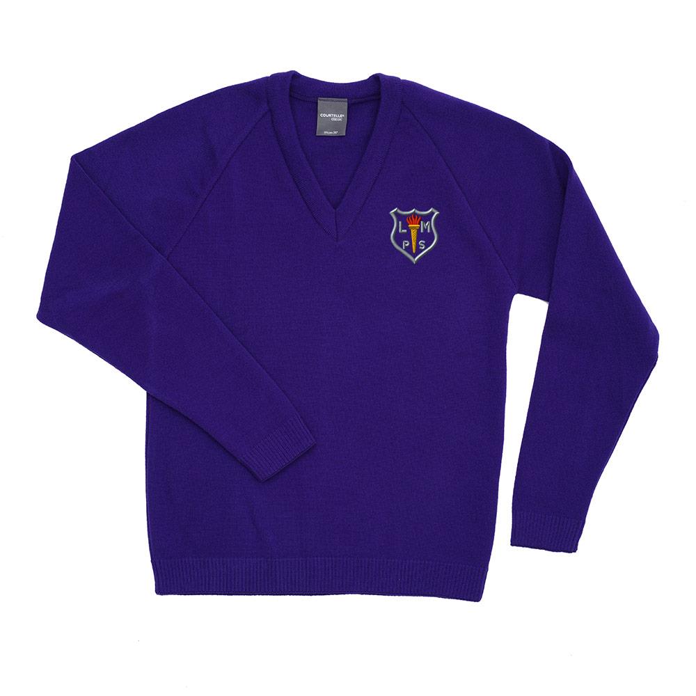 Loudoun Montgomery Primary Courtelle V-Neck Purple
