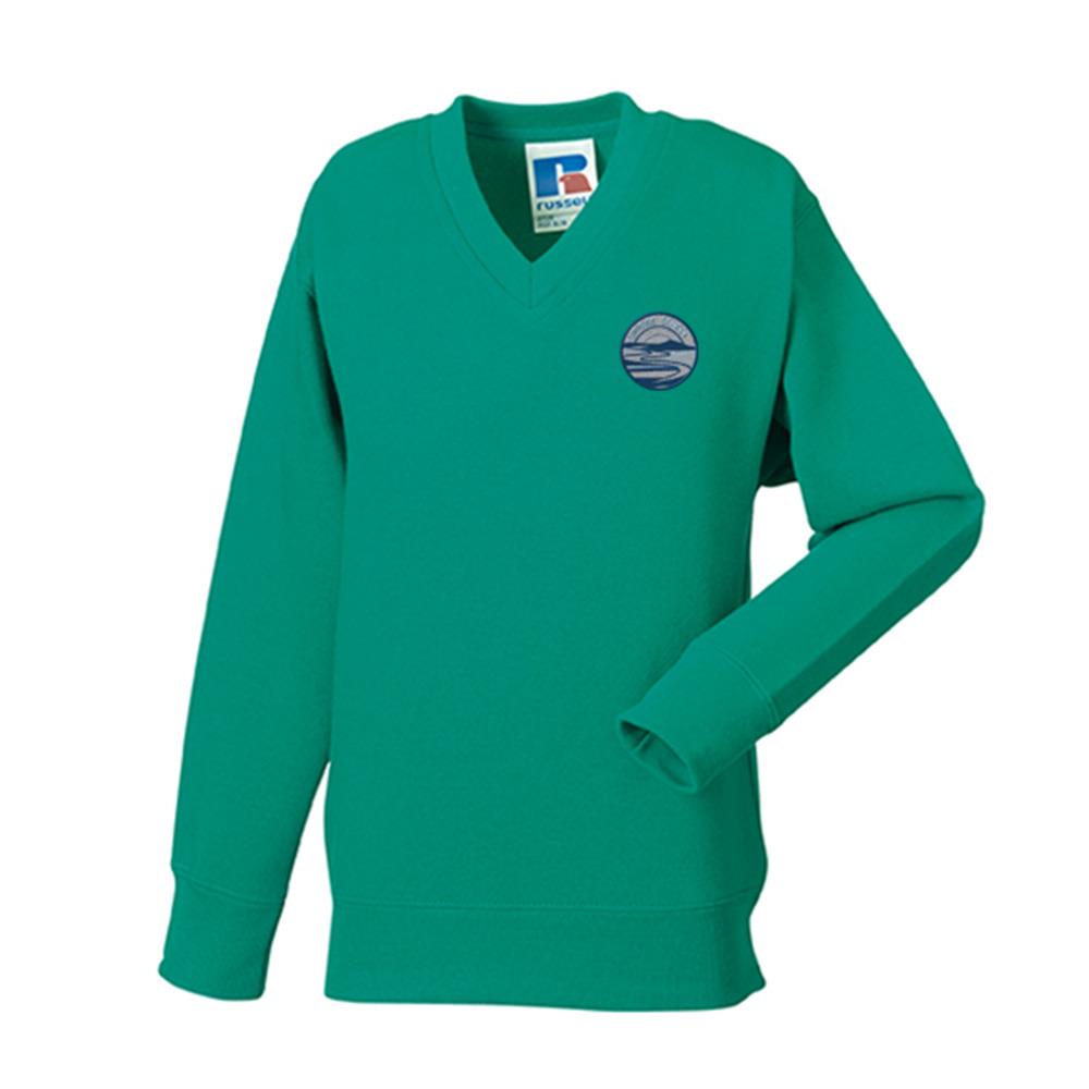 Uryside Primary V-Neck Sweatshirt Jade