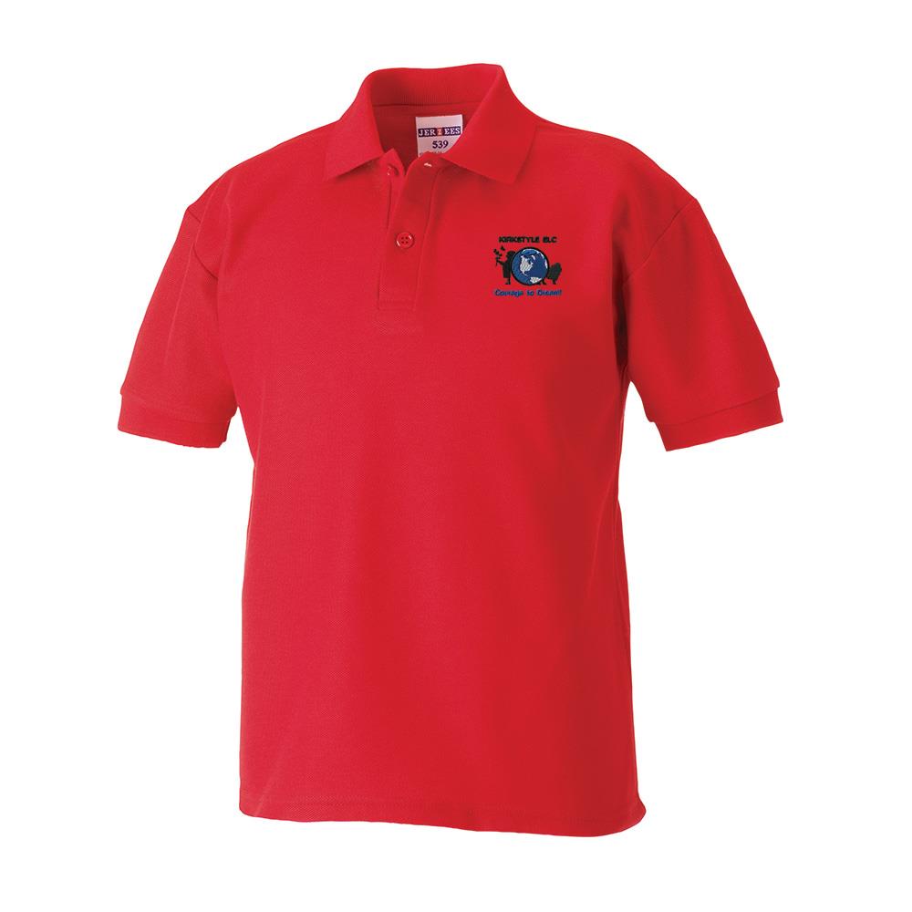 Kirkstyle ELC Carluke Staff Poloshirt Red