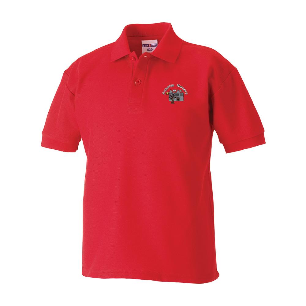Arduthie Nursery Poloshirt Red
