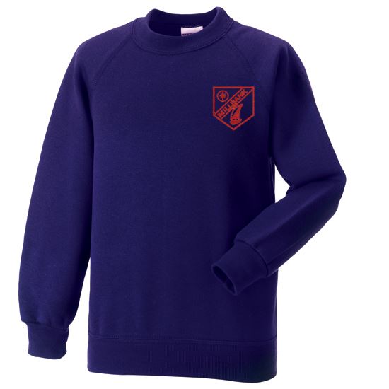 Millbank Primary Crew Neck Sweatshirt Purple (Junior Leaders)