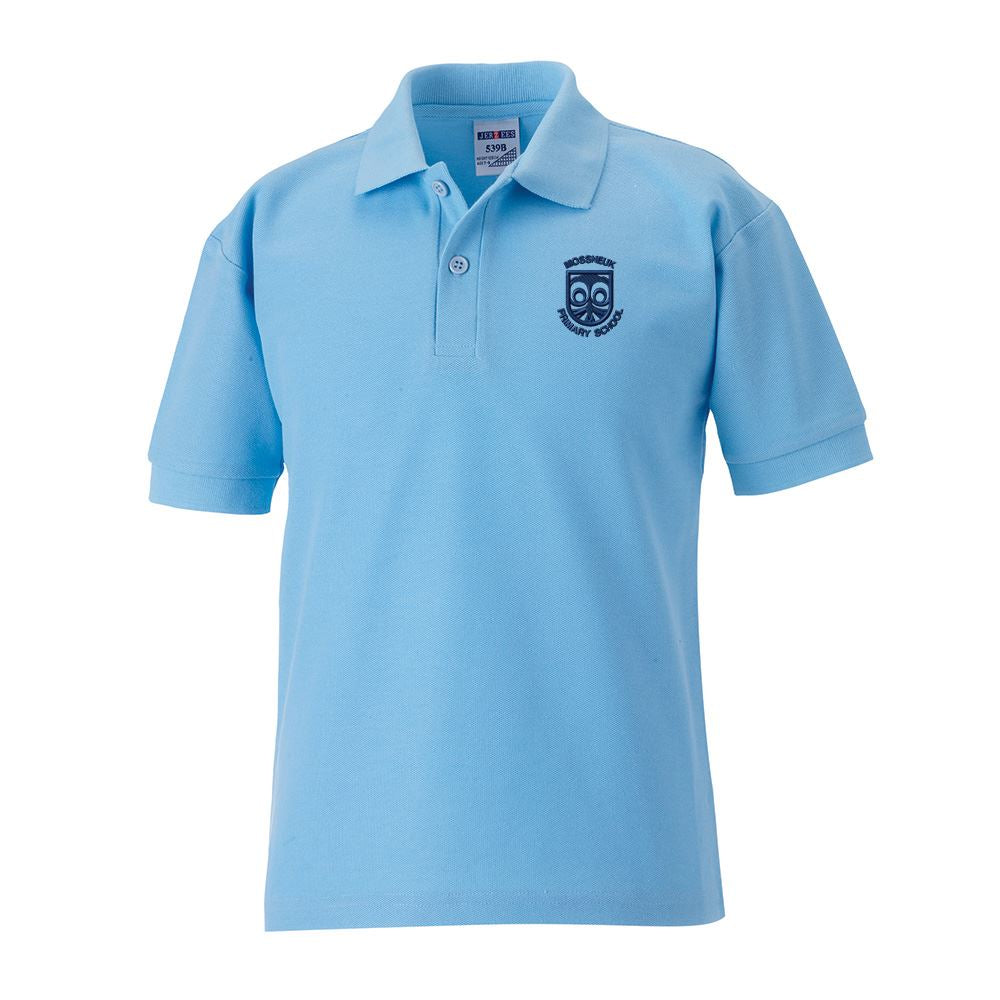 Mossneuk Primary Poloshirt Sky