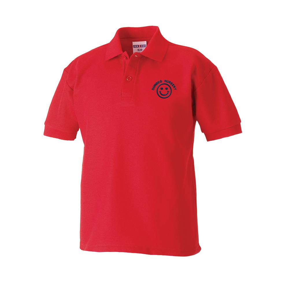 Dunbeg Nursery Poloshirt Red