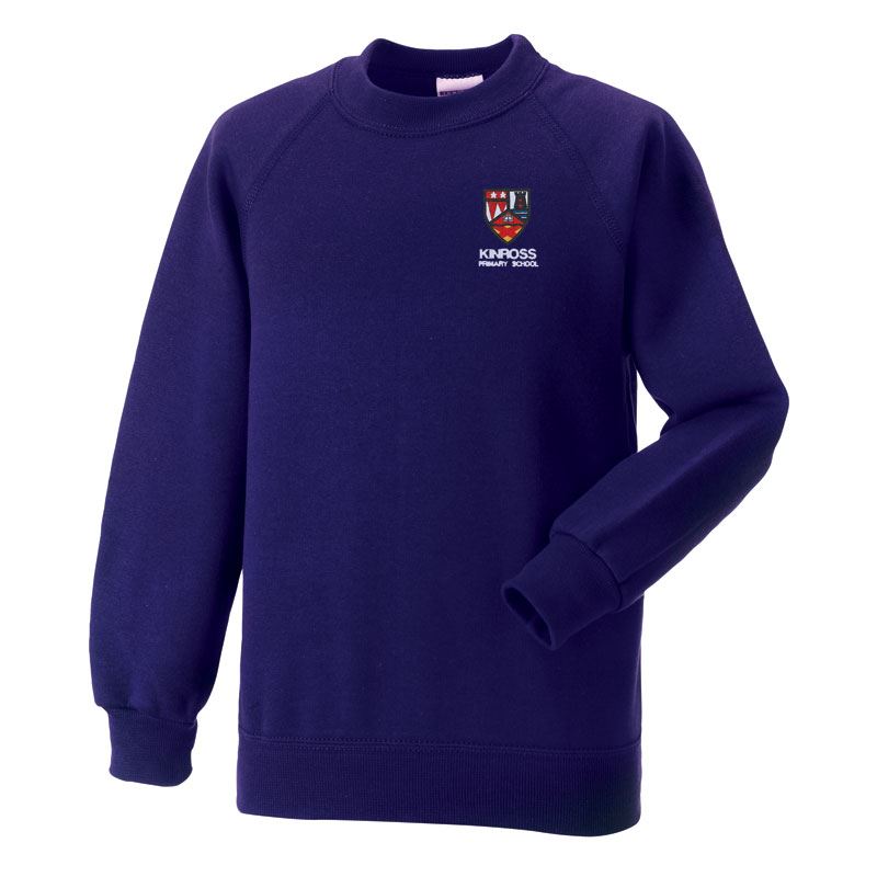 Kinross Primary Crew Neck Sweatshirt Purple
